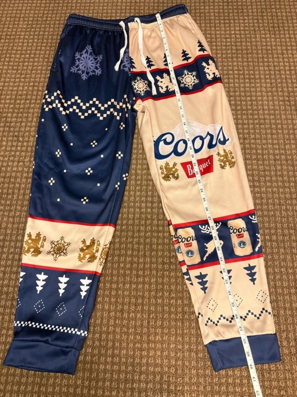 Coors Banquet Ugly Sweater Sweatsuit Set 🍺 Holiday Beer Outfit